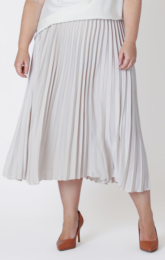 Curvy Alexandra Pleated Skirt