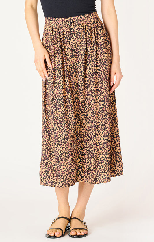 Lauren Leopard Skirt