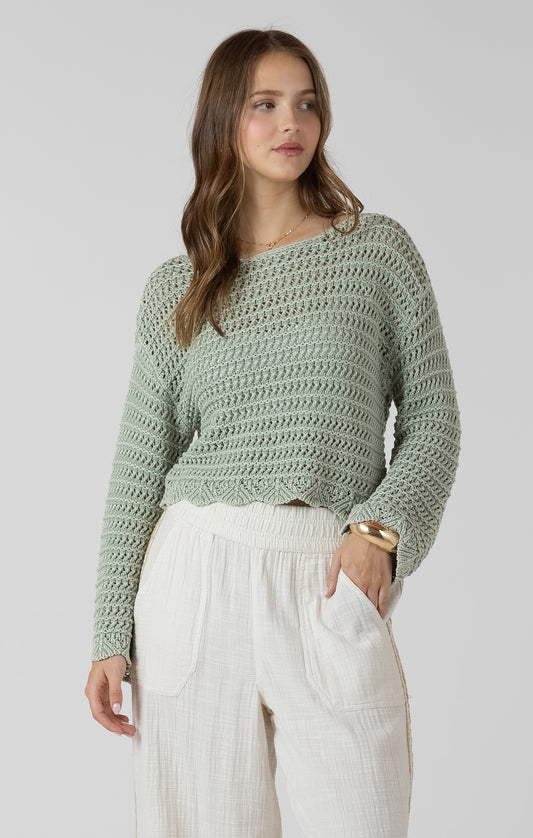 Lisa Scalloped Sweater