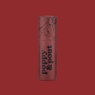 A poppy & pout lip balm. 