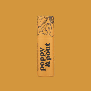 A poppy & pout lip balm. 