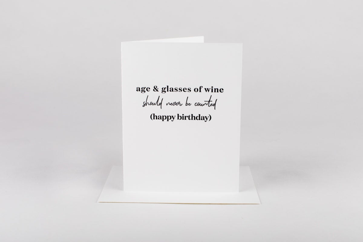 Age & Wine Card