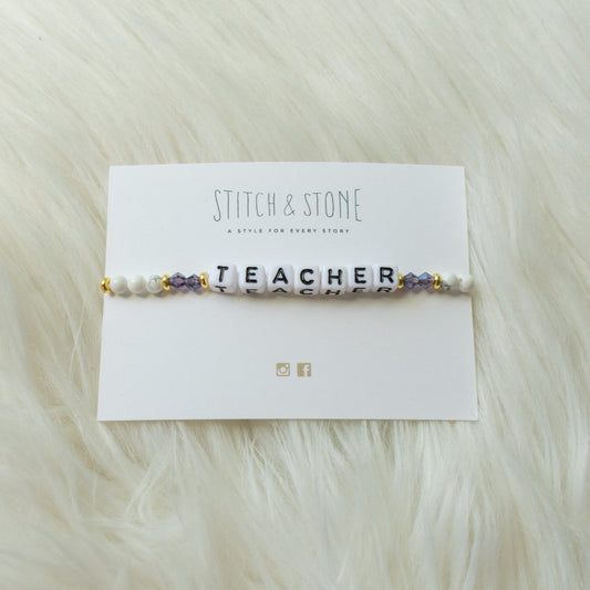 Stitch "Teacher" Bracelet