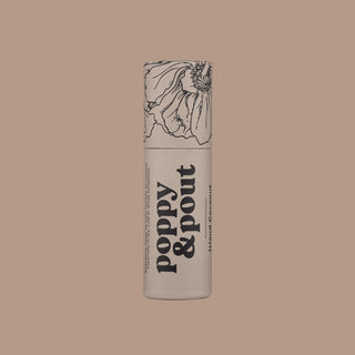 A poppy & pout lip balm. 