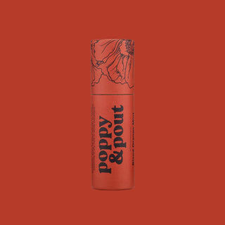 A poppy & pout lip balm. 