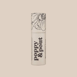 A poppy & pout lip balm. 