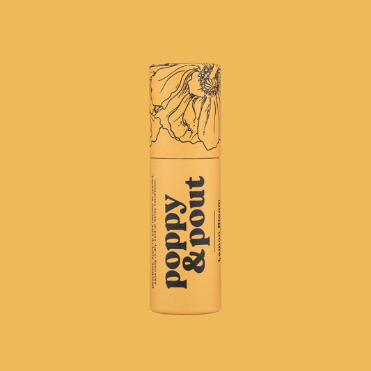 A poppy & pout lip balm. 